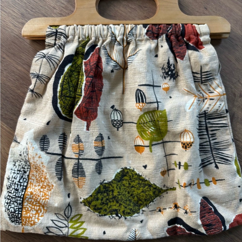 Artistic Leaf Print Tote Bag